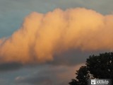 Napsütötte felhő közelről Kővágószőlös felett