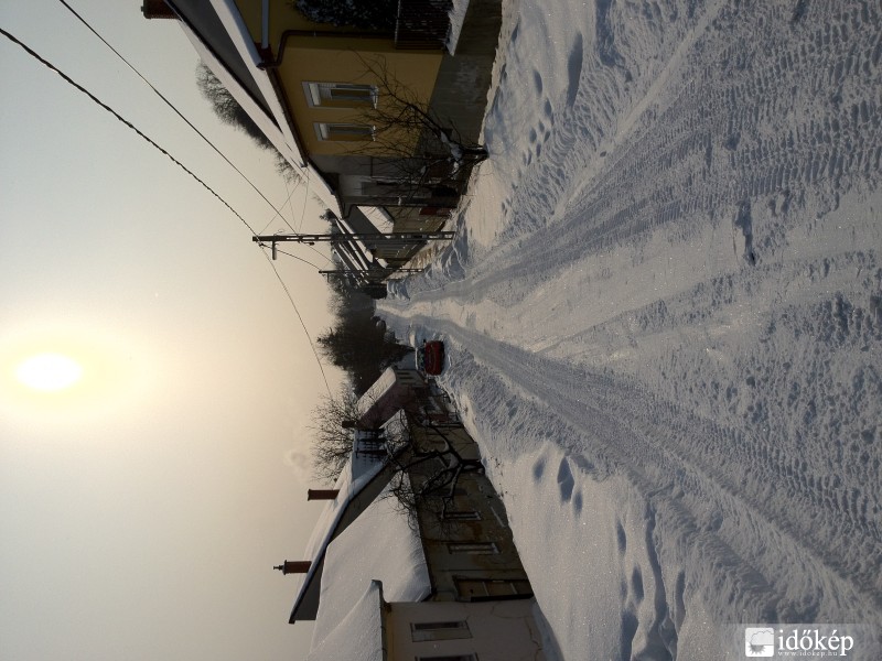 Téli utcakép-Kaposvár-Hegyalja