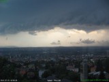 Pécs vihar előtt és a viharban