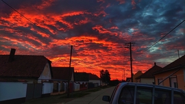 Tegnapi napnyugta után