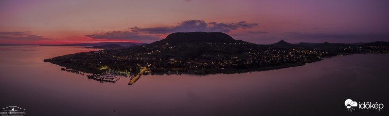 Nyár esti panoráma Badacsonyból