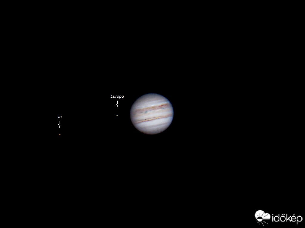 Jupiter, Europa, Io