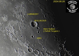 Bullialdus kráter. Bővebb leírás a blogban. 