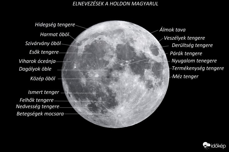 Elnevezések a Holdon magyarul. 