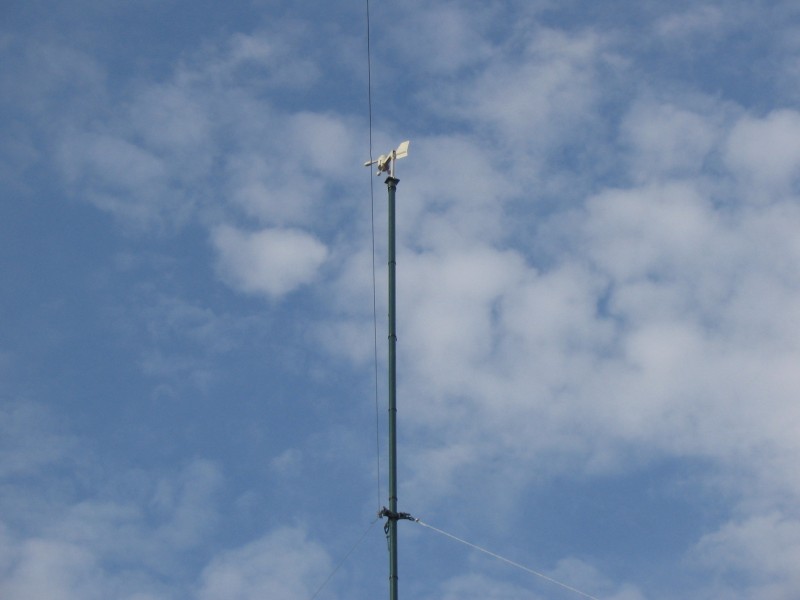 Szélmérő elhelyezése