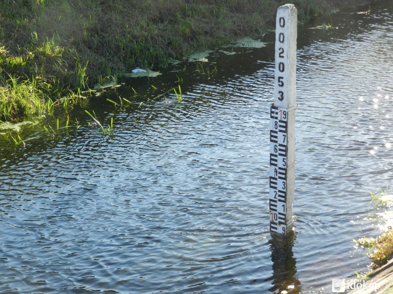 Vízmérce a Gerjén Cegléd térségében.