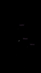 Jupiter Hold Vénusz randevú