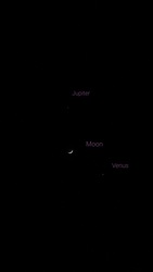 Jupiter Hold Vénusz randevú