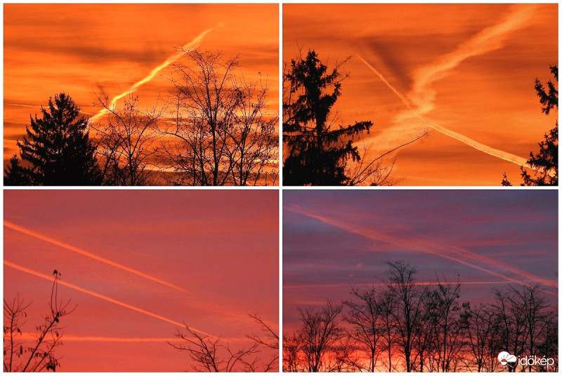 Csíkok naplementekor :)