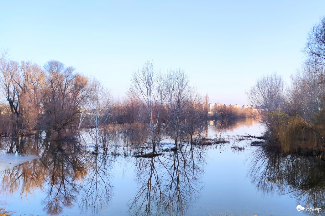Téli áradás, Győr 