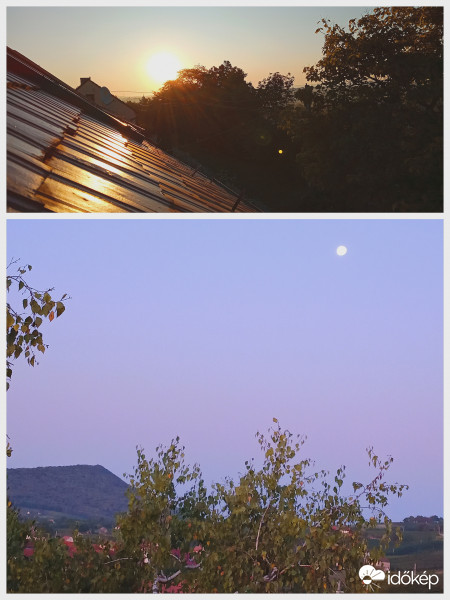 Reggeli nap-hold állás egyidőben 09.16. 