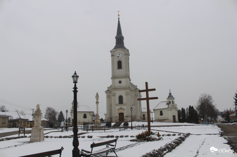 Tél  a faluban