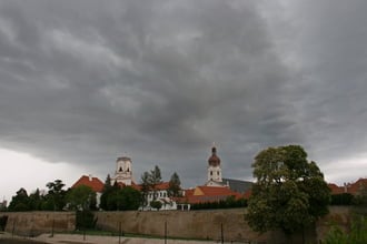 felhők Győr felett