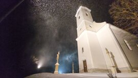 Hófúvás havazással 