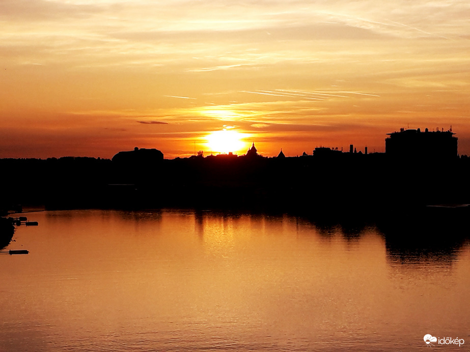 Naplemente Szegeden.
