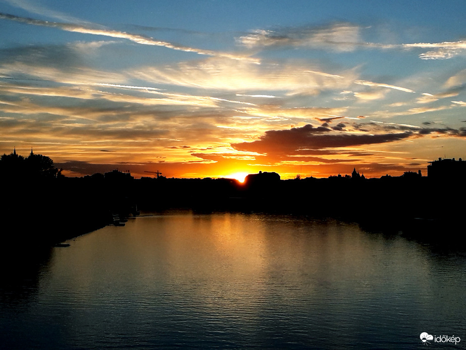 Naplemente Szegeden.