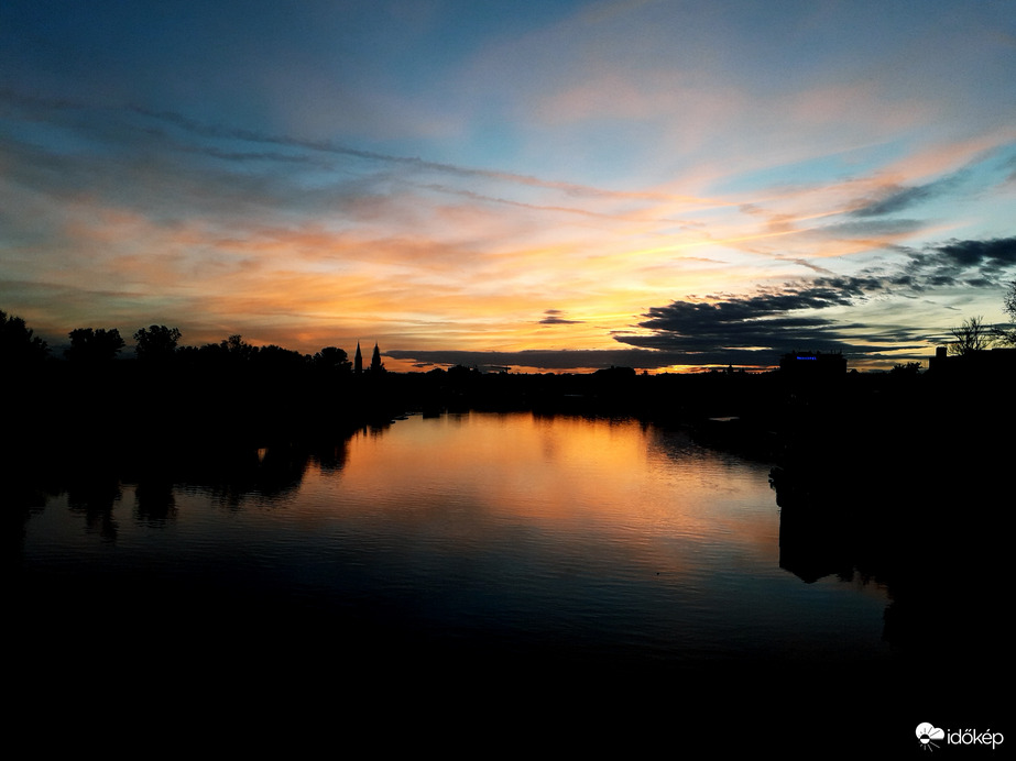 Naplemente Szegeden.