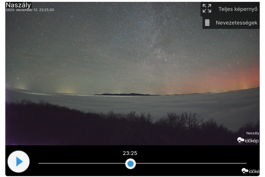 Naszály kameráján pici sarkifény?