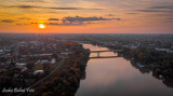 Egy októberi napnyugta Szegeden