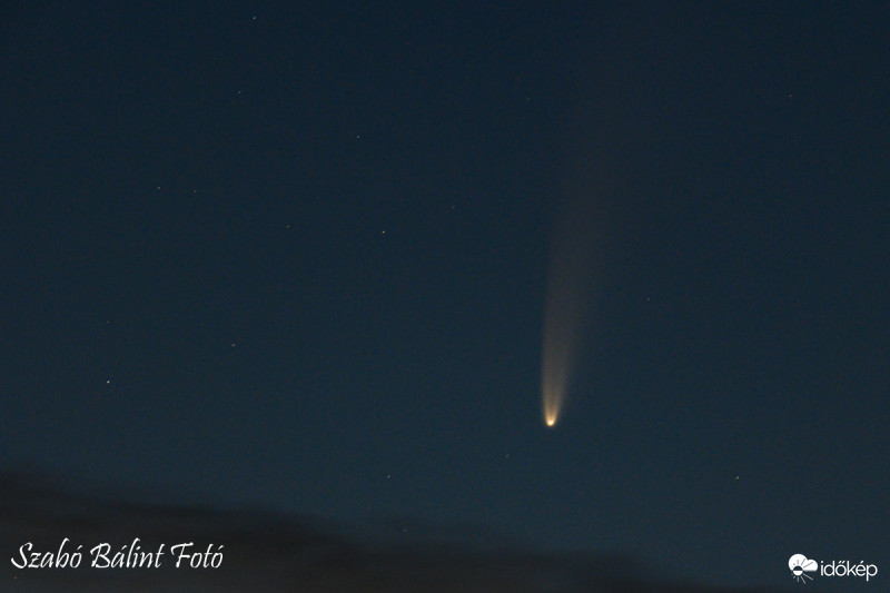 C/2020 F3 (NEOWISE) üstökös Szegedről nézve