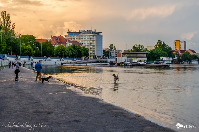 Az áradó Tisza Szegednél