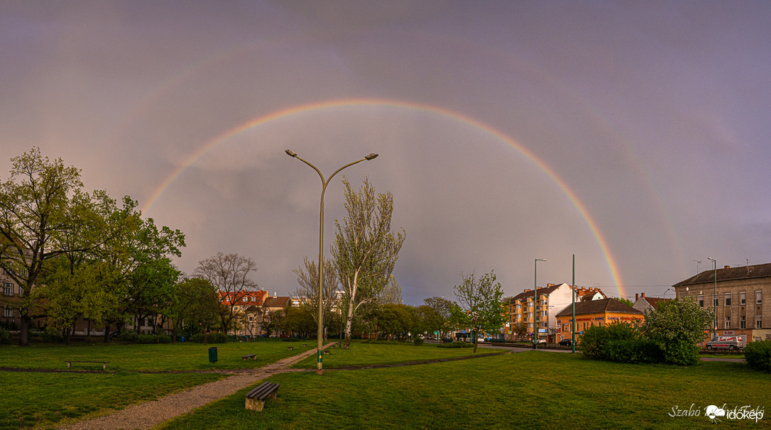 Dupla szivárvány Szegeden