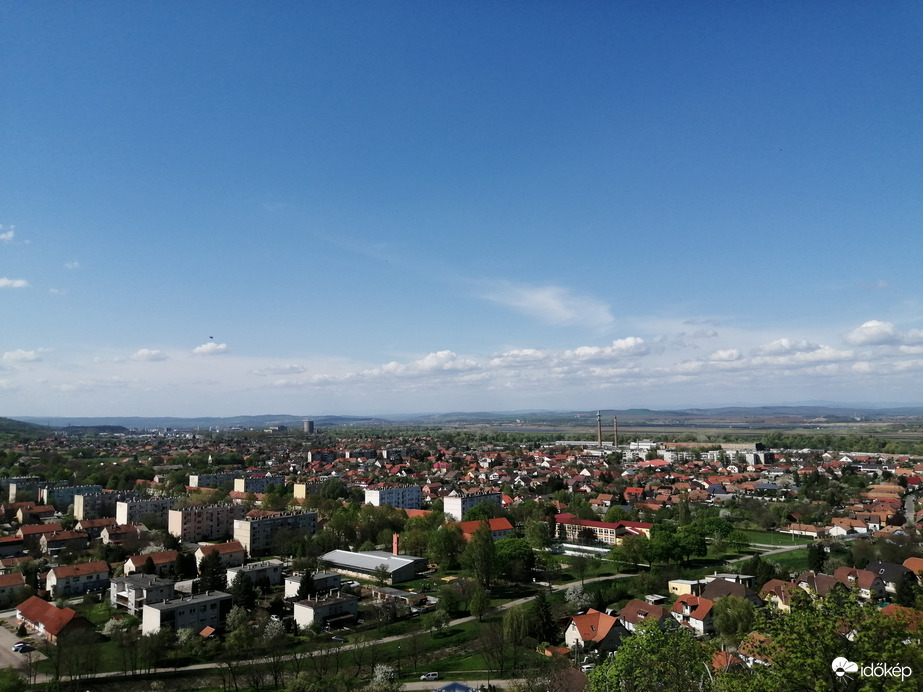 Sajószentpéter a kilátóból.