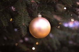 Egy dísz a Csepeli karácsonyfáról