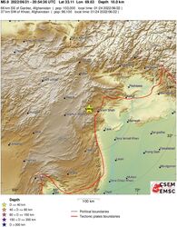 Földrengés Afganisztánban