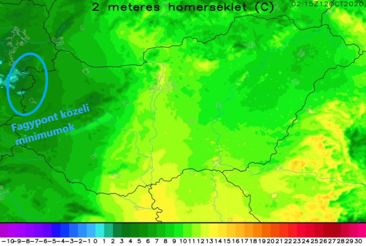 2 méteres hőmérséklet