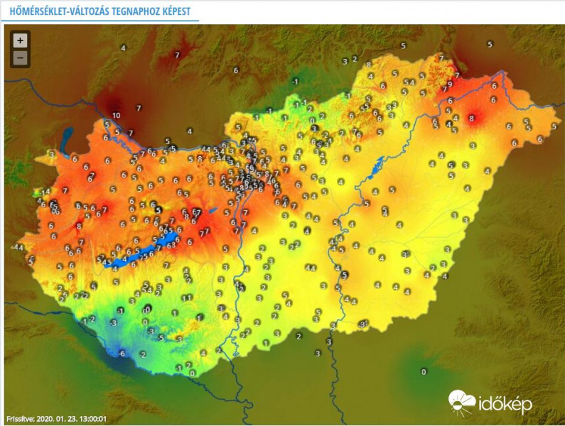 Hőmérséklet-változás 20200122
