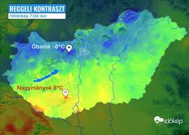 Időjárási grafikonok, térképek