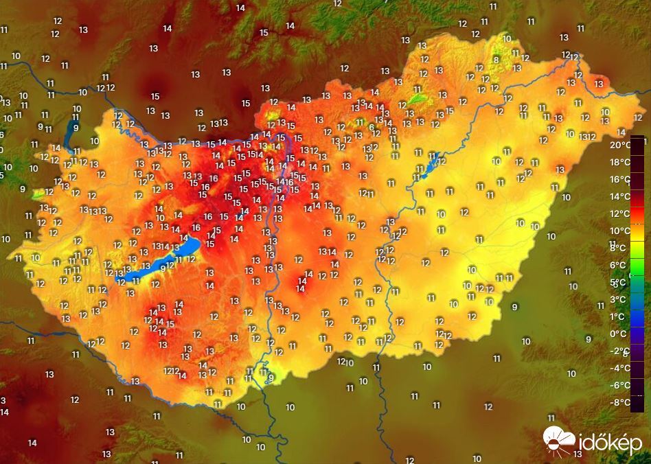 Időjárási grafikonok, térképek