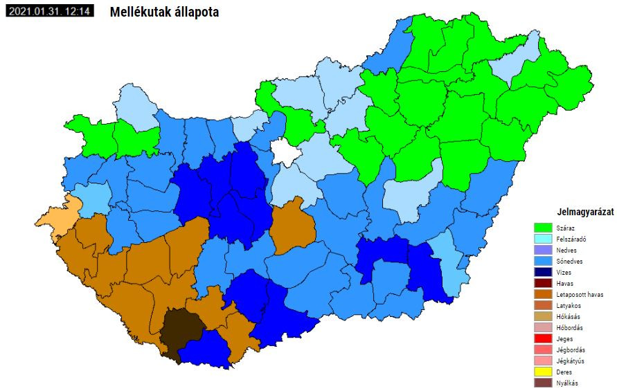 Mellékutak állapota