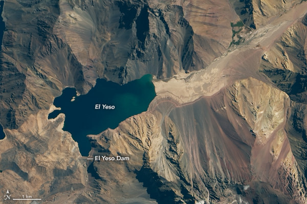 El Yeso víztározó, Santiago 2020.