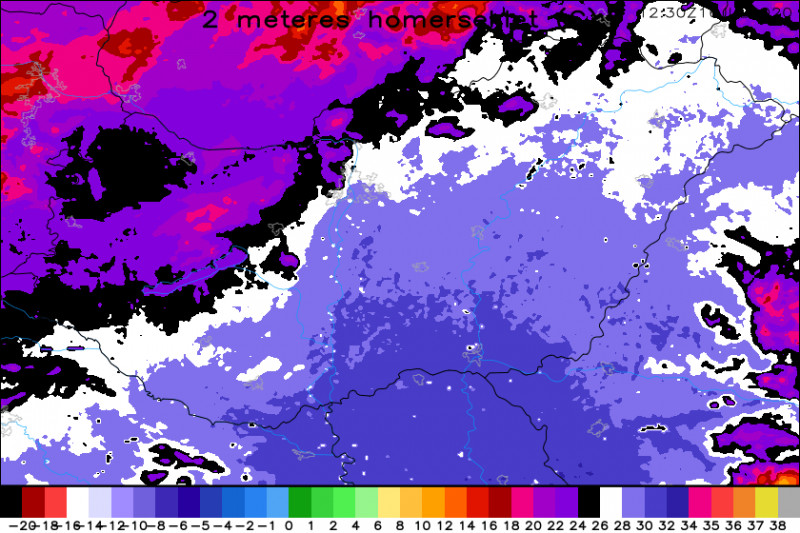 WRF hőmérséklet előrejelzése