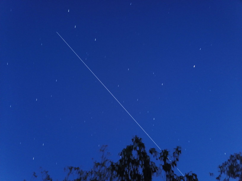 Starlink műholdak felbocsátása Magyarországról nézve