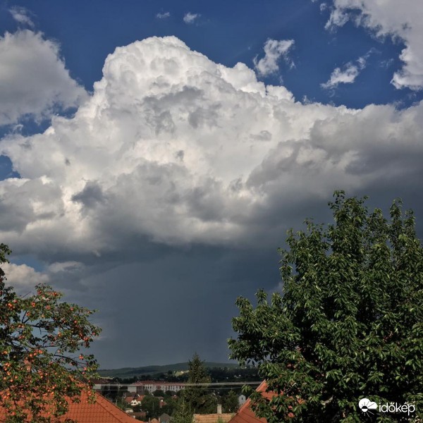 Az Alsónemesapátii zivatar Zalaegerszegről