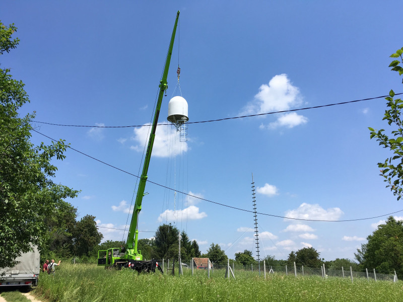 Gyékényesi radar telepítés