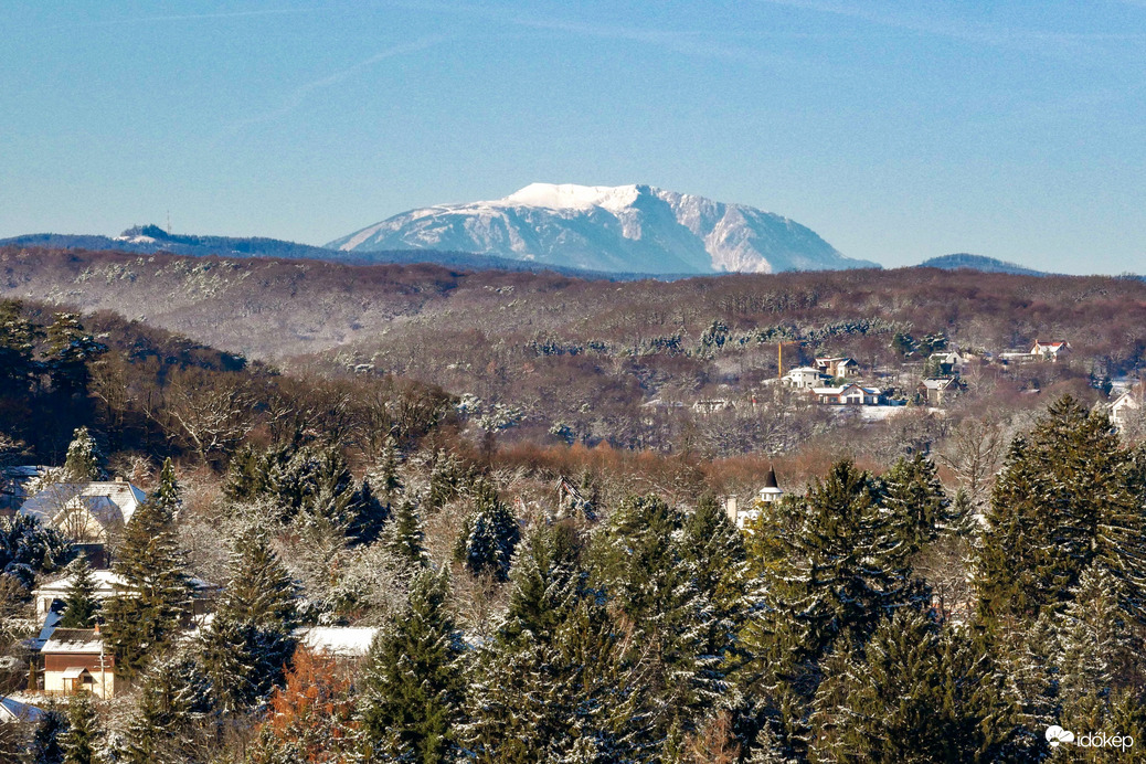 Schneeberg látványa Sopronból ma reggel 
