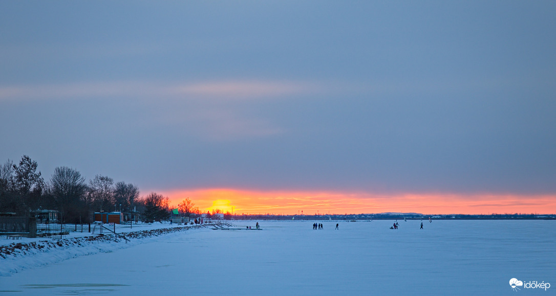 Befagyott Velencei-tó