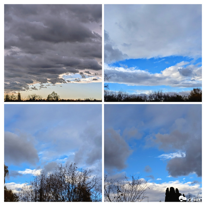 Polgárdi, szaggatja a szél a felhőket