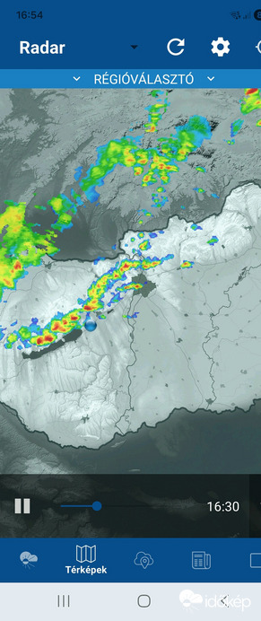 Időjárási grafikonok, térképek