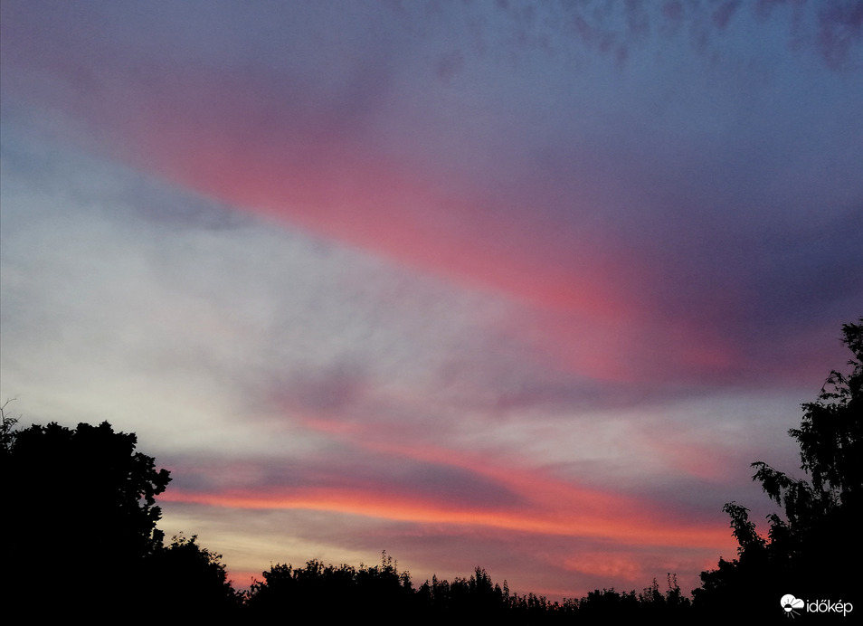 Polgárdi, esti színek Észak felé 