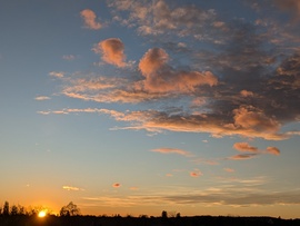 Polgárdi, ma alig előbújt, le is ment