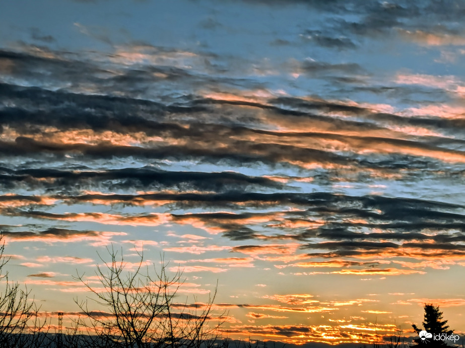 Polgárdi, felhős Naplemente 