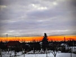 Polgárdi, sok hó elolvadt. 