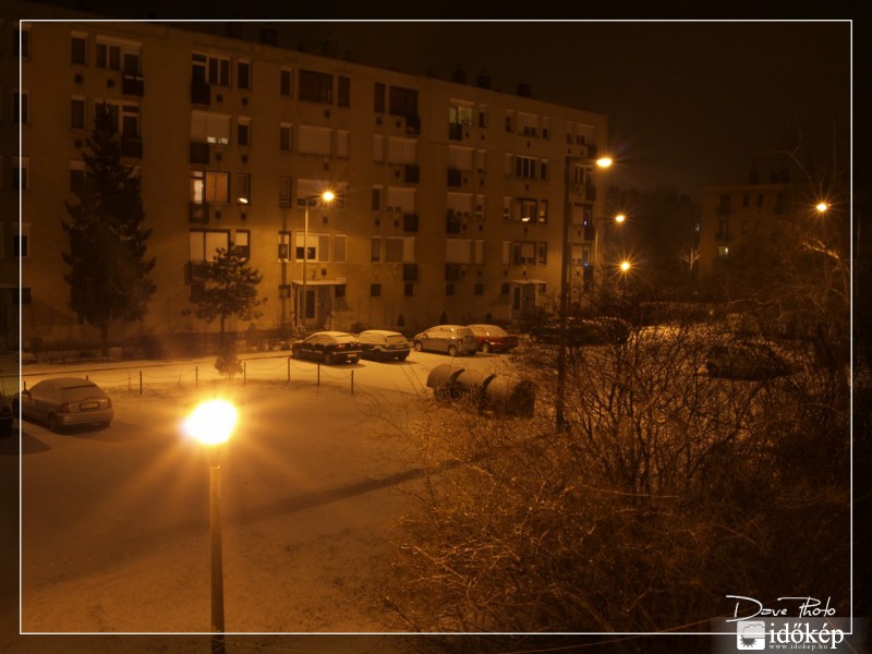 Végre Gödöllőn is havazik elég intenzíven!
