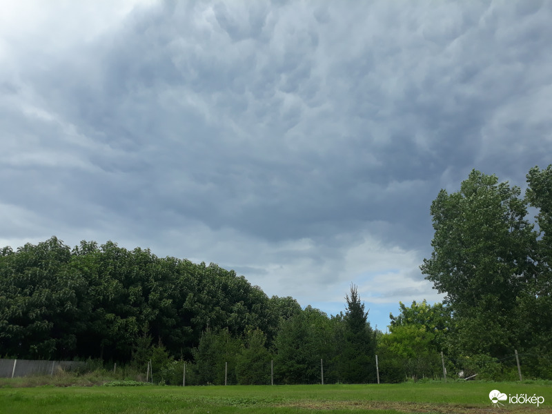 Mammatus felhők a Szigetköz felett!