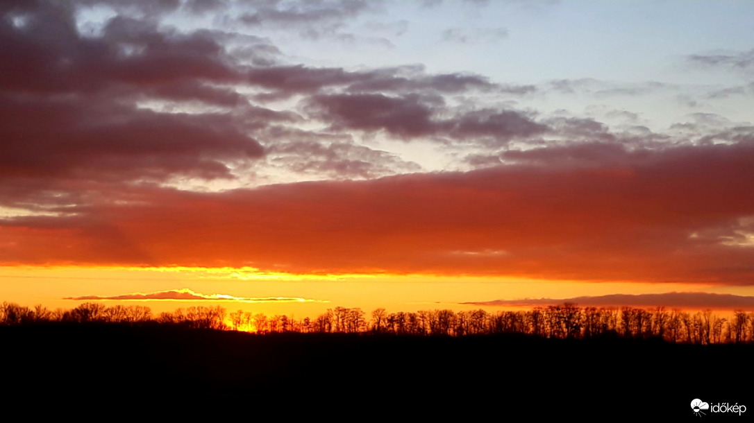 A szigetközi naplemente
